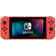 Load image into Gallery viewer, 任天堂 Nintendo Switch 電池持續時間加長版遊戲主機 瑪利歐亮麗紅X亮麗藍 主機組合 HAD-S-RAAAF-HKG 香港行貨