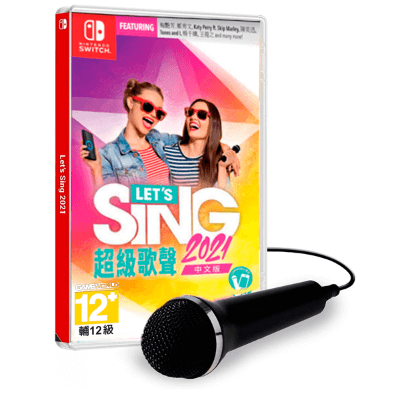 任天堂 Nintendo Switch Let's Sing 超級歌聲 2021 (連雙咪) HAC-P-AXYVE-CHT 香港行貨